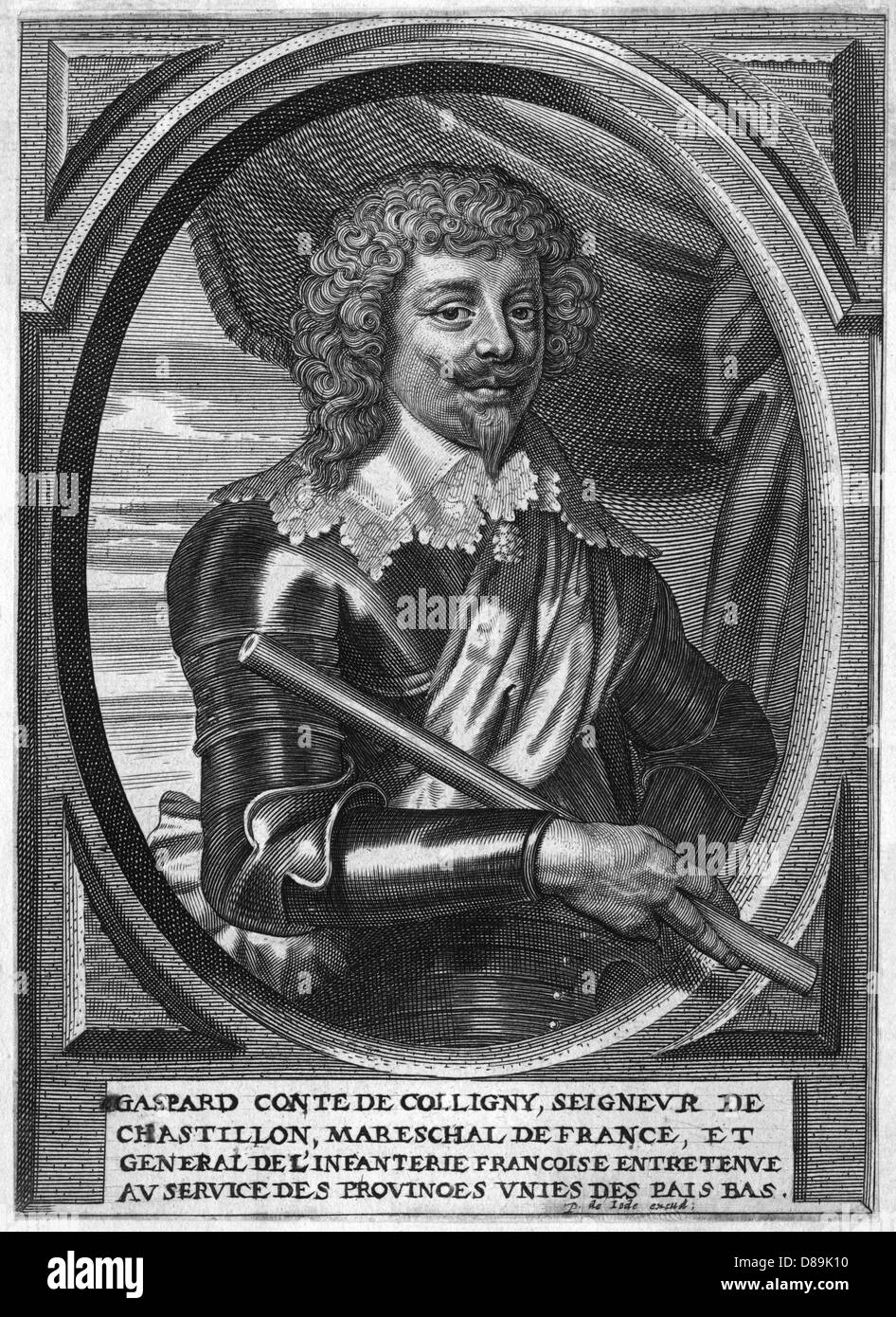 GASPARD DE COLIGNY; Foto de stock