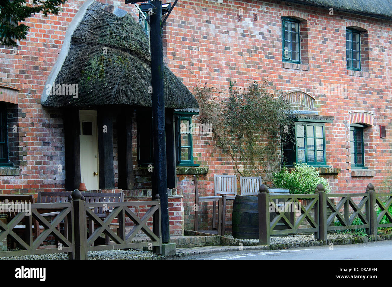 Una vista del pub en la aldea de Farnham Dorset UK Foto de stock