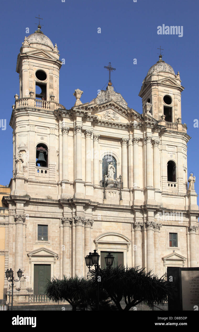 Italia, Sicilia, Catania, la Iglesia de San Francesco, Foto de stock