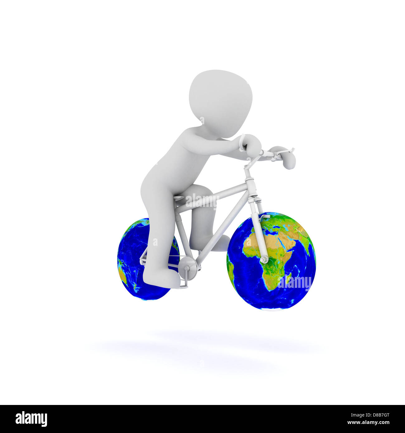 Recomendado medallista Sitio de Previs El mundo bike es una bicicleta con paisajes mundial sobre las ruedas  Fotografía de stock - Alamy