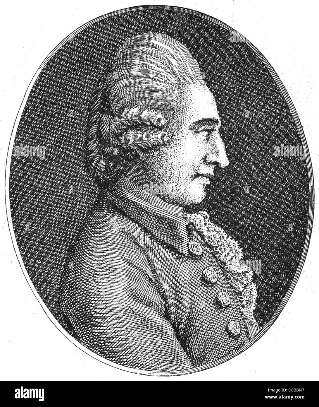 Johann Graf Struensee Foto de stock