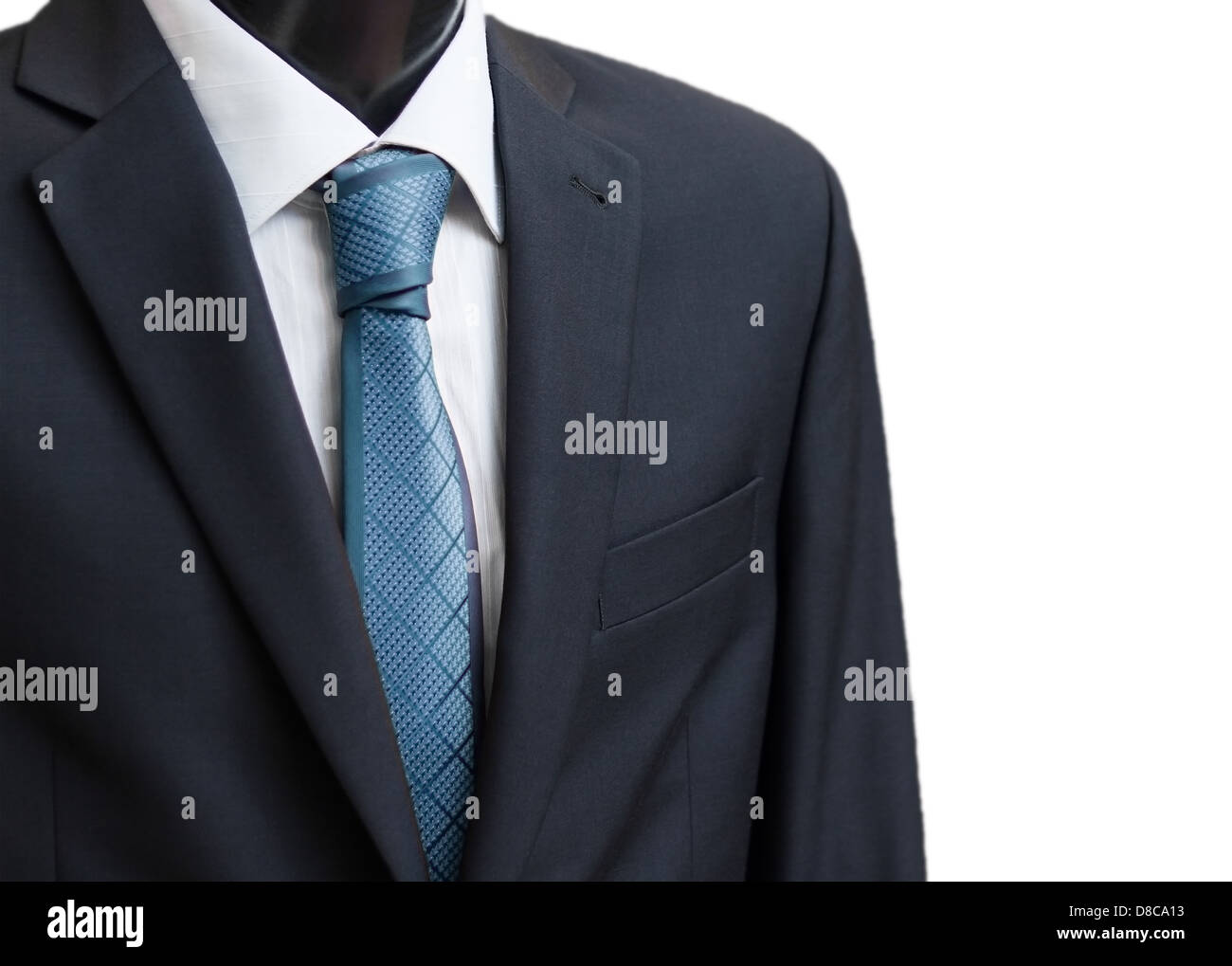 Traje negro con una corbata Fotografía de stock - Alamy