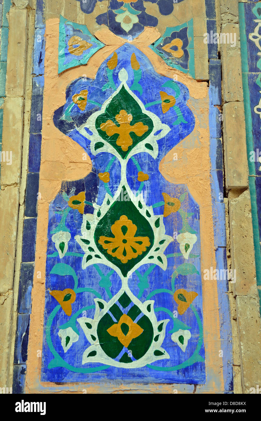 Mosaico de Registán, Samarcanda Foto de stock