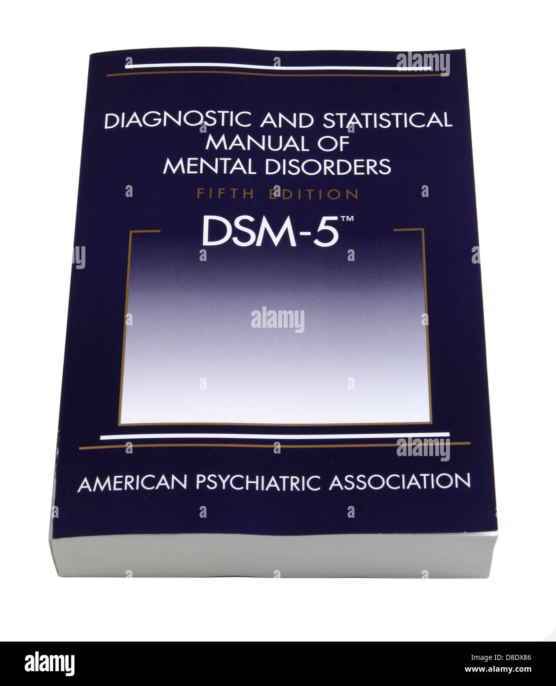 Manual diagnóstico y estadístico de los trastornos mentales, 5ª edición (DSM-5) publicado por la Asociación Psiquiátrica Americana Foto de stock