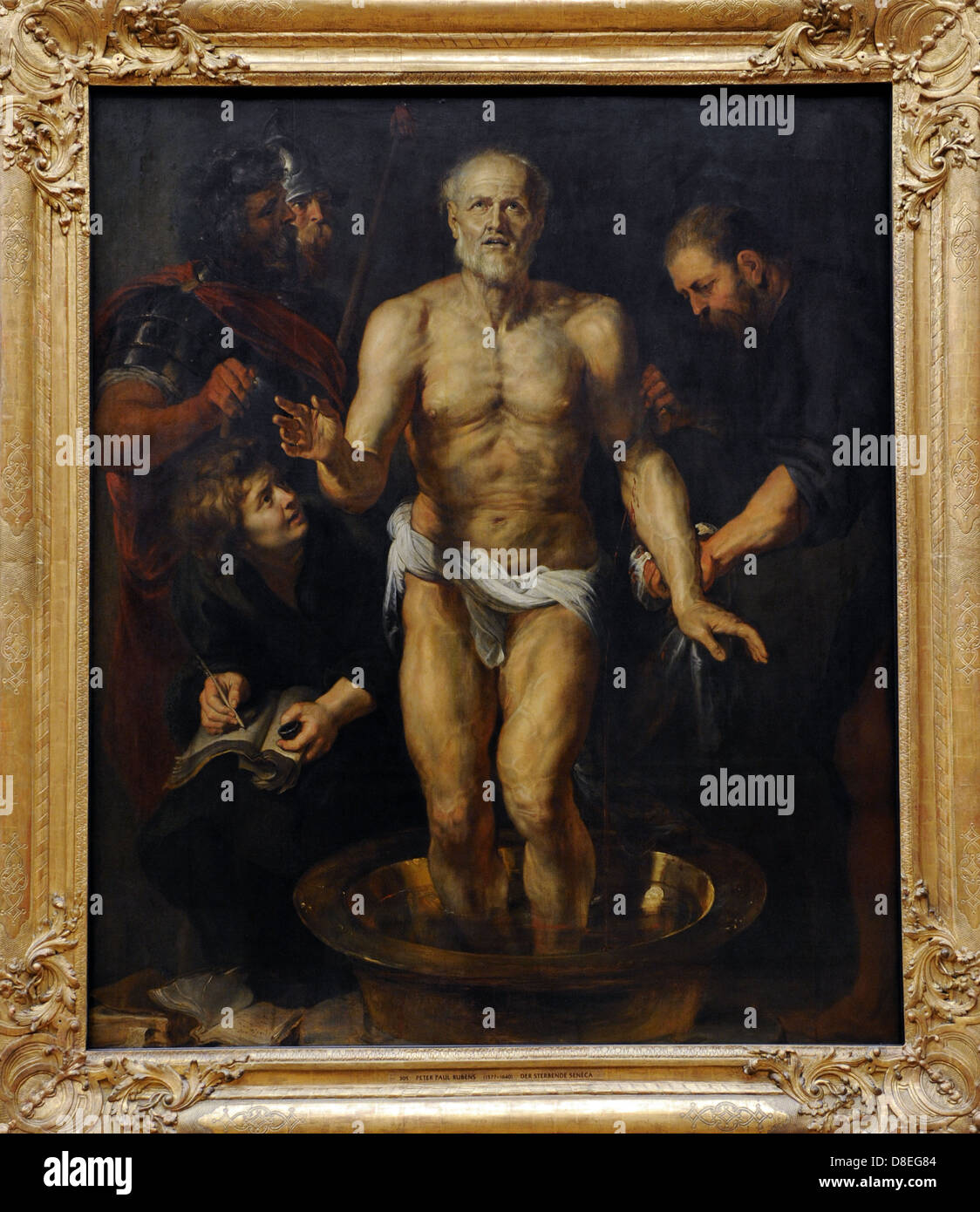 Peter Paul Rubens (1577-1640). Nacida en Alemania, pintor barroco flamenco. La muerte de Séneca, 1614. Alte Pinakothek. Munich. Alemania. Foto de stock