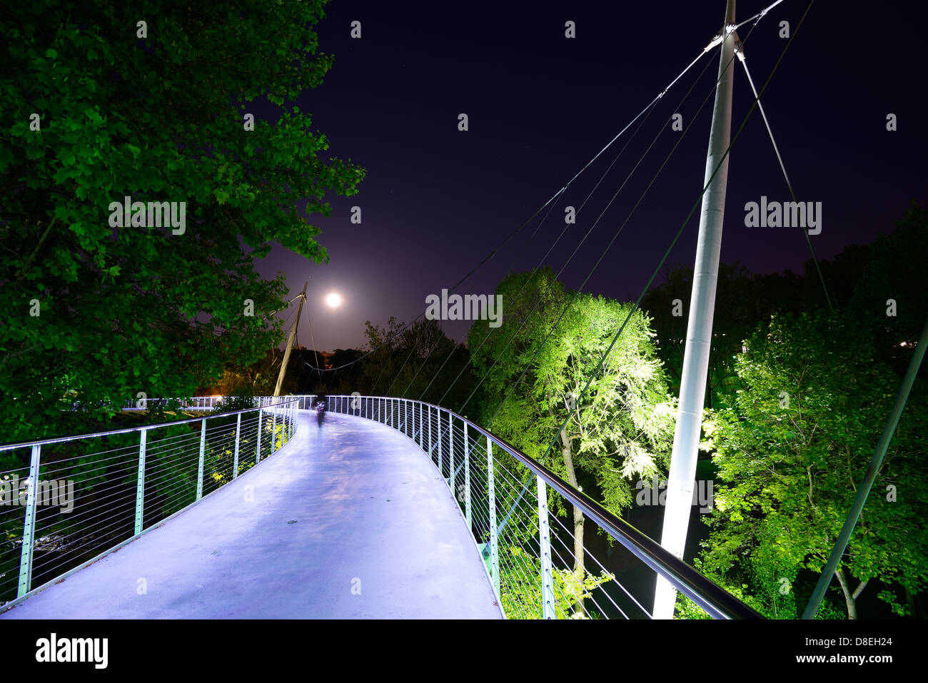 Puente liberty en Greenville, Carolina del Sur, EE.UU. Foto de stock