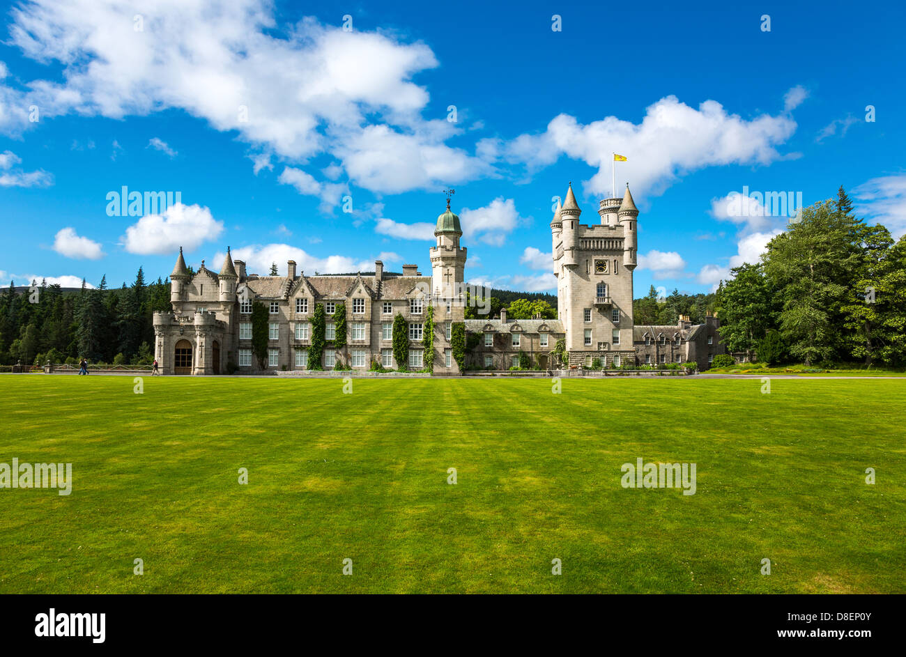 Gran Bretaña, Escocia, aberdeenshire, el castillo de Balmoral, residencia de verano de la familia real británica. Foto de stock