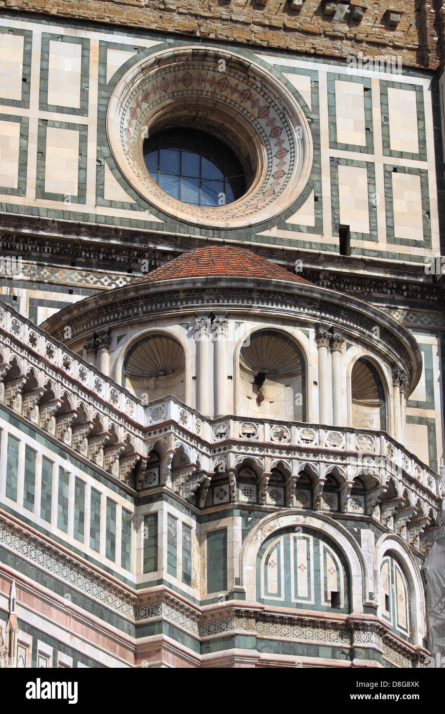 Catedral de Santa Maria del Fiore en Florencia, Italia. Foto de stock