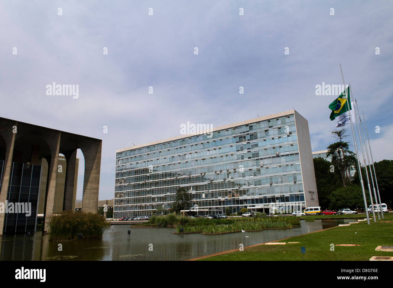 Las oficinas del gobierno en Brasilia, Brasil. Foto de stock