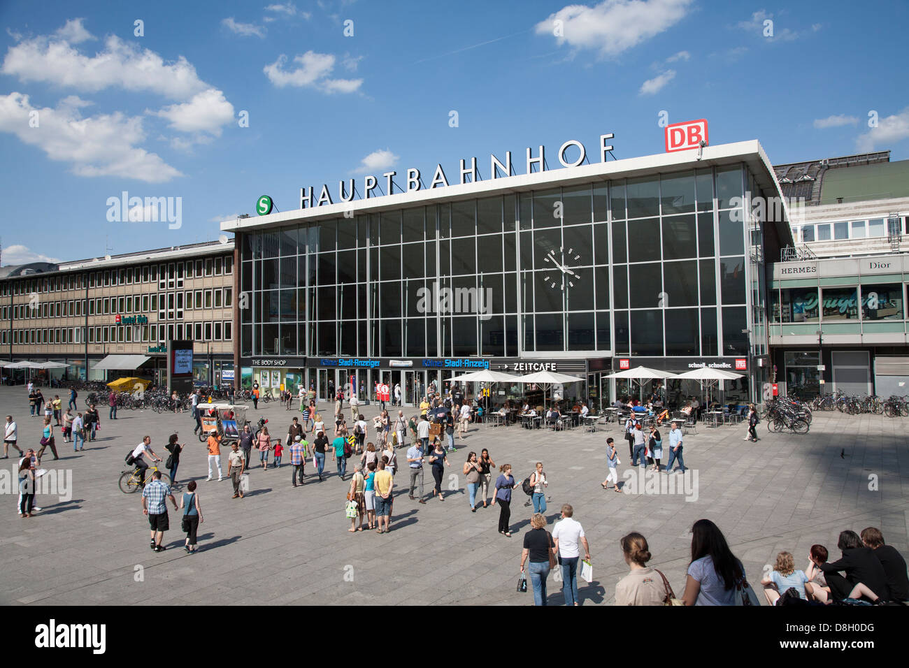 Koeln Hauptbahnhof, la Estación Central de Colonia, Colonia, Alemania Foto de stock