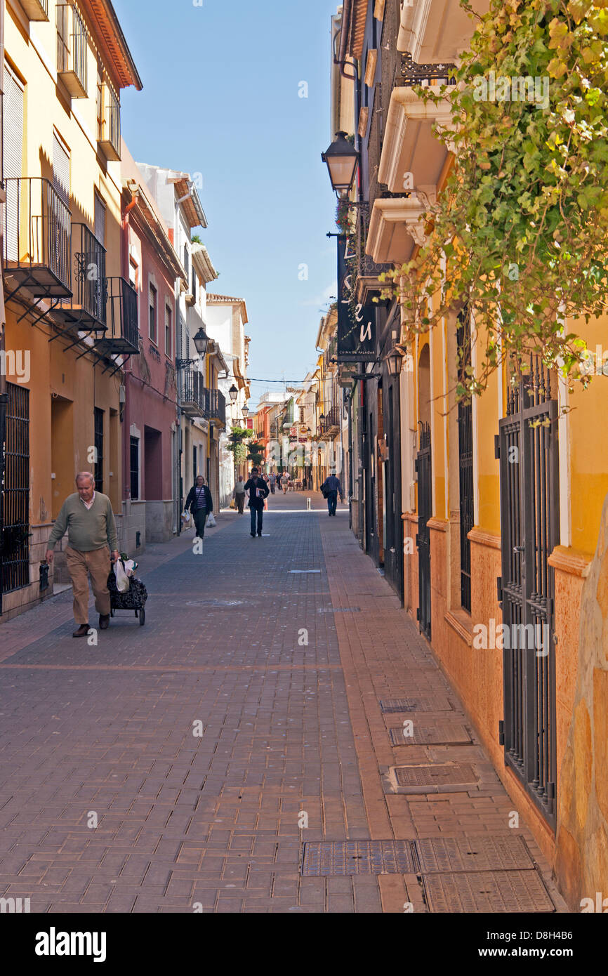 La Calle Loreto Denia Fotografía de stock - Alamy