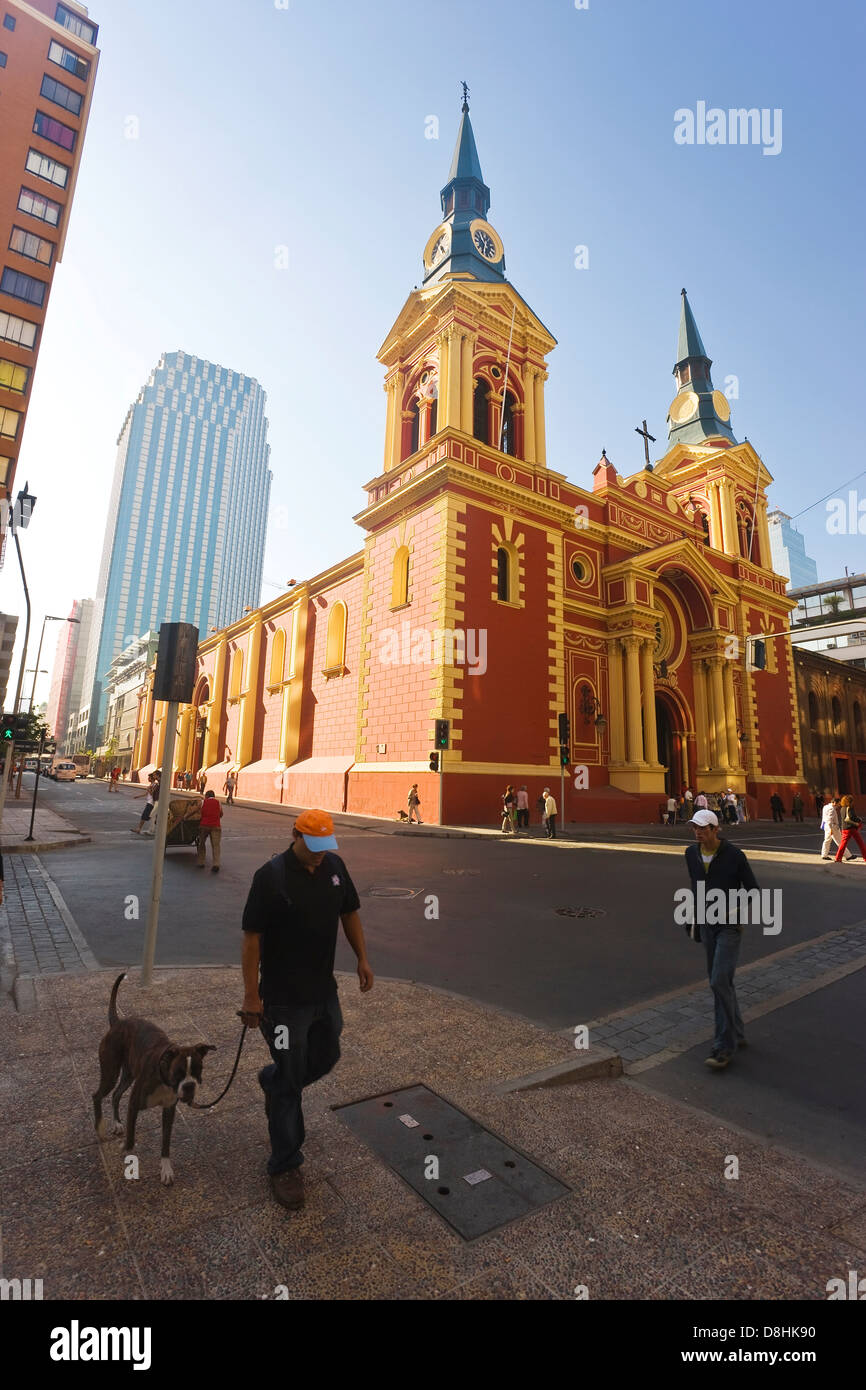 América del Sur, Chile, Santiago, La Merced y el museo de la Iglesia de La Merced en el centro de Santiago. Foto de stock