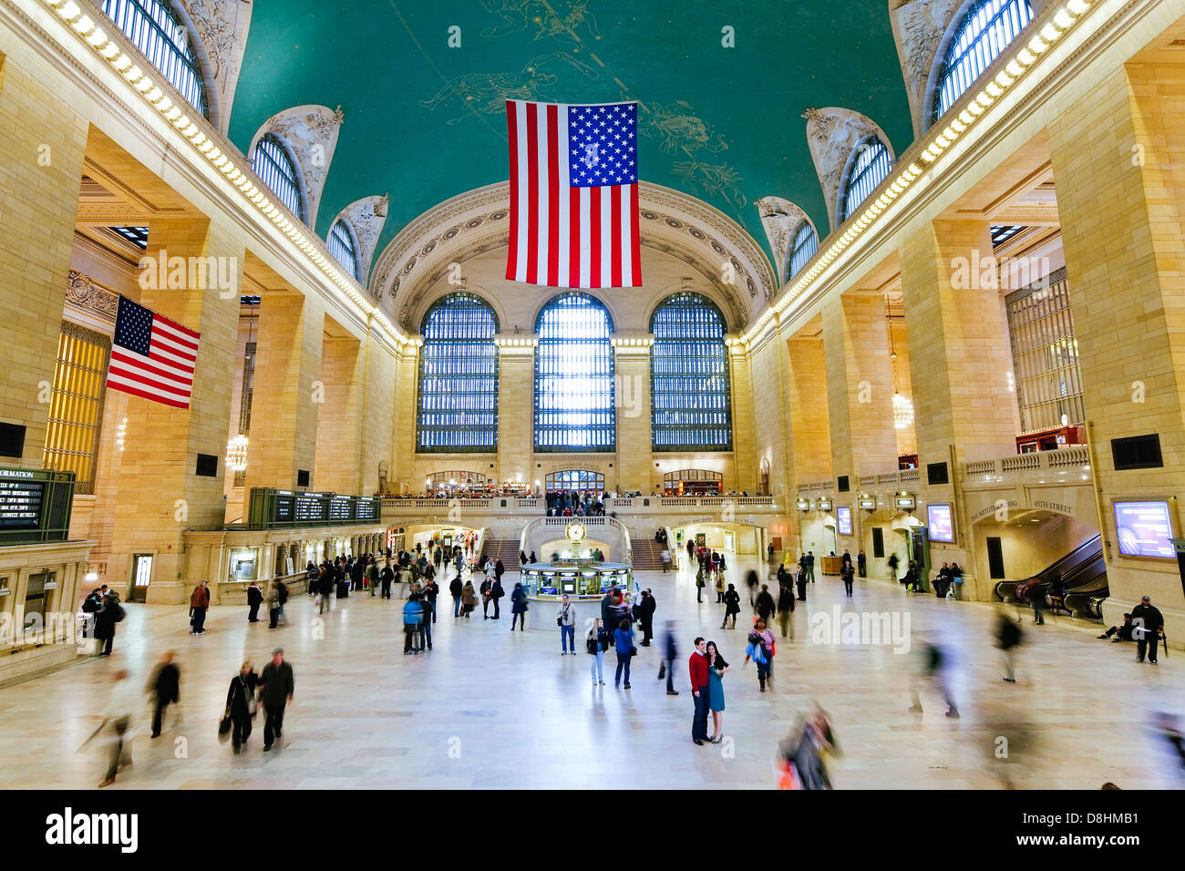 Vestíbulo principal en la Grand Central Terminal, estación de tren, la ciudad de Nueva York, Nueva York, Estados Unidos de América, América del Norte Foto de stock