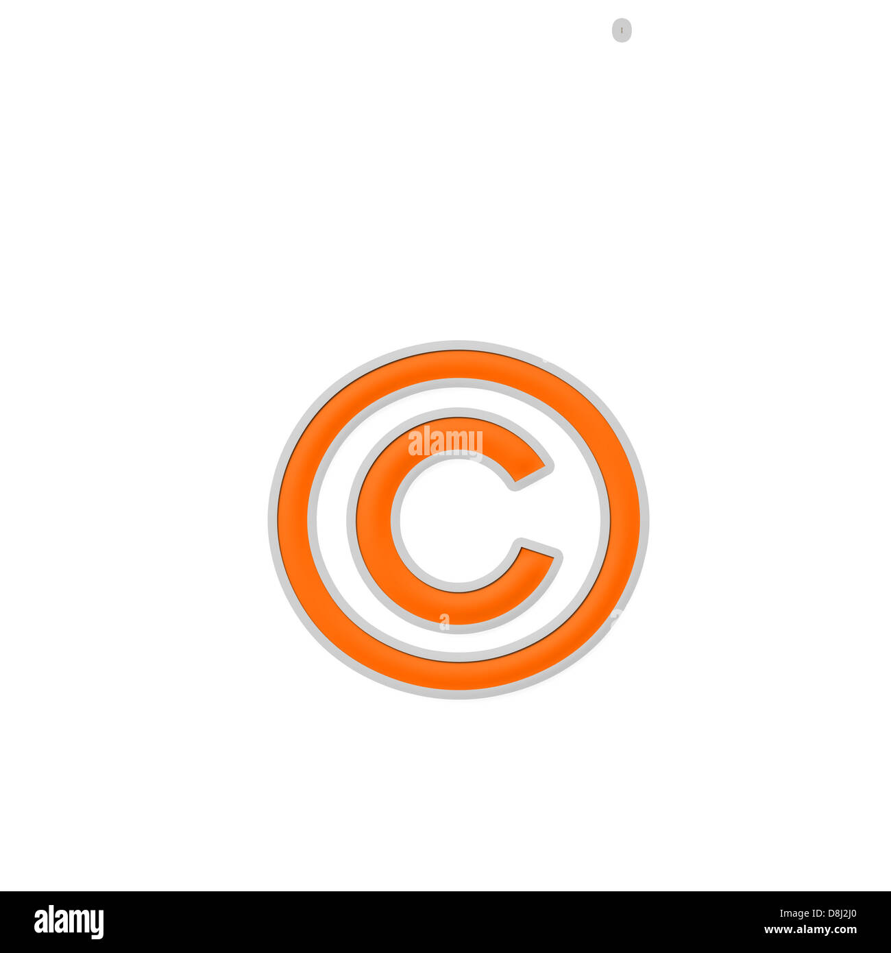 Se utiliza el símbolo de copyright en el aviso de derechos de autor para otras obras, además de la grabación de sonido Foto de stock