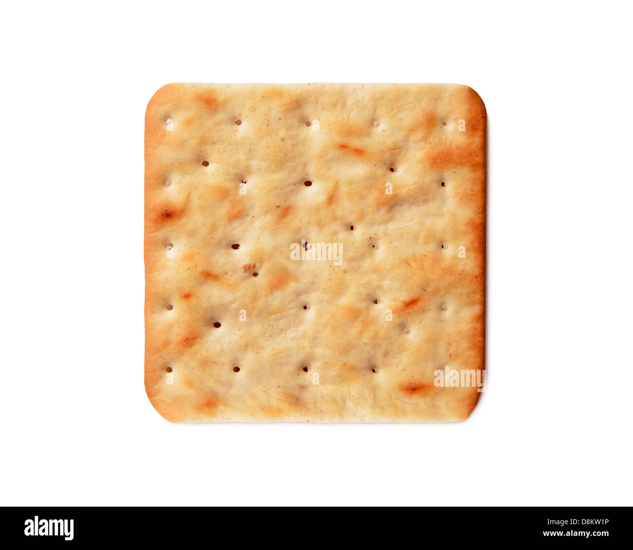 Cracker, crema cortada. Foto de stock