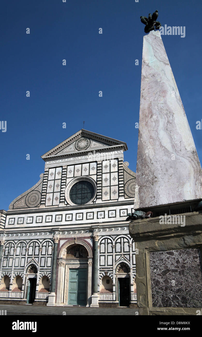 Fachada de la Iglesia de Santa Maria Novella en Florencia, Italia  Fotografía de stock - Alamy