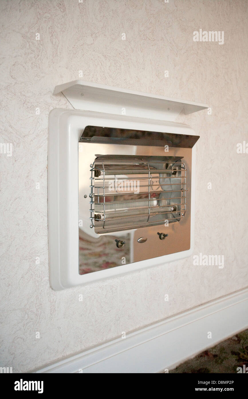 Vintage Baño calefactor eléctrico montado en la pared Fotografía de stock -  Alamy