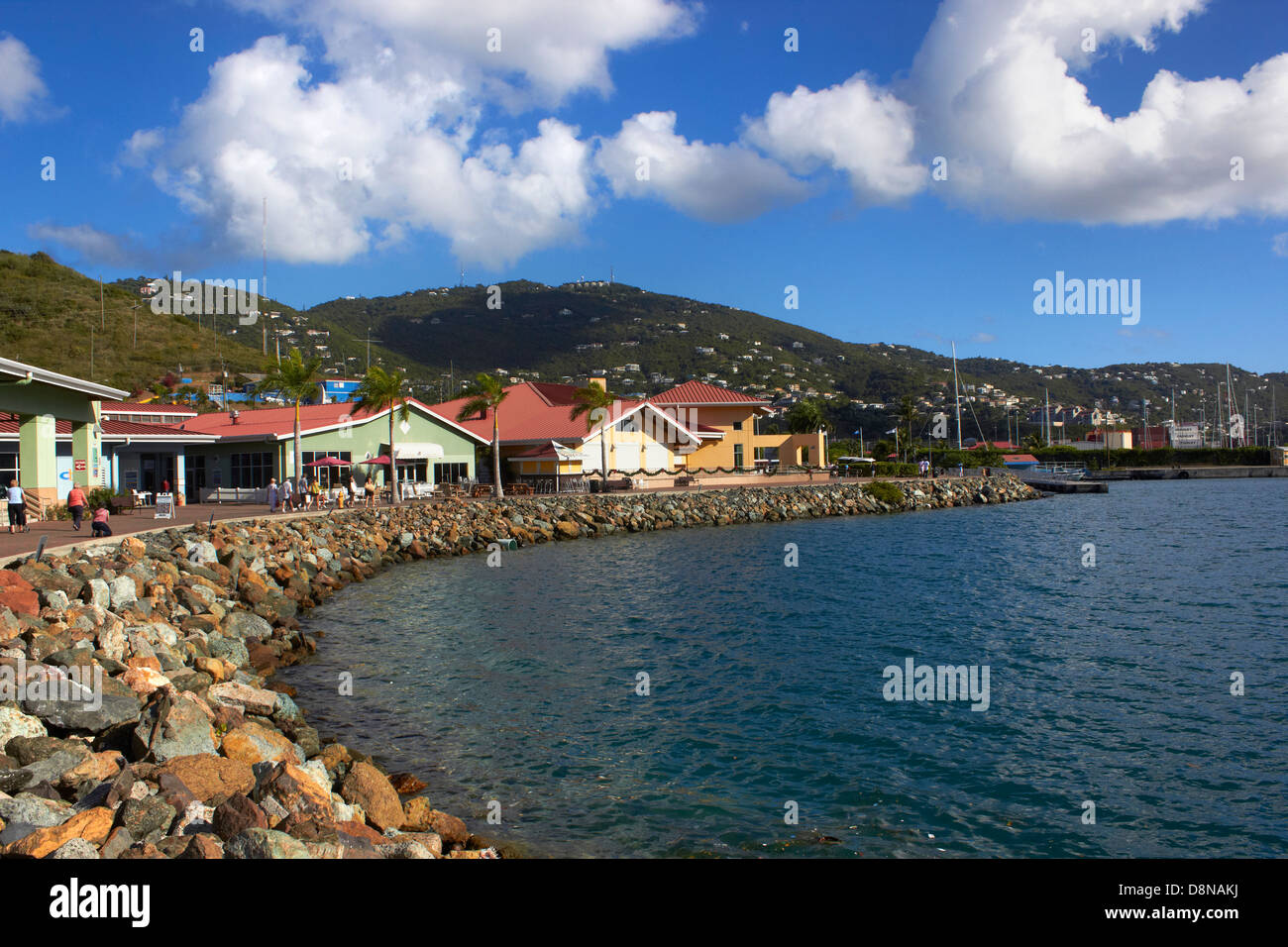 Charlotte Amalie Saint Thomas, Islas Vírgenes de EE.UU., isla en el Mar Caribe Foto de stock