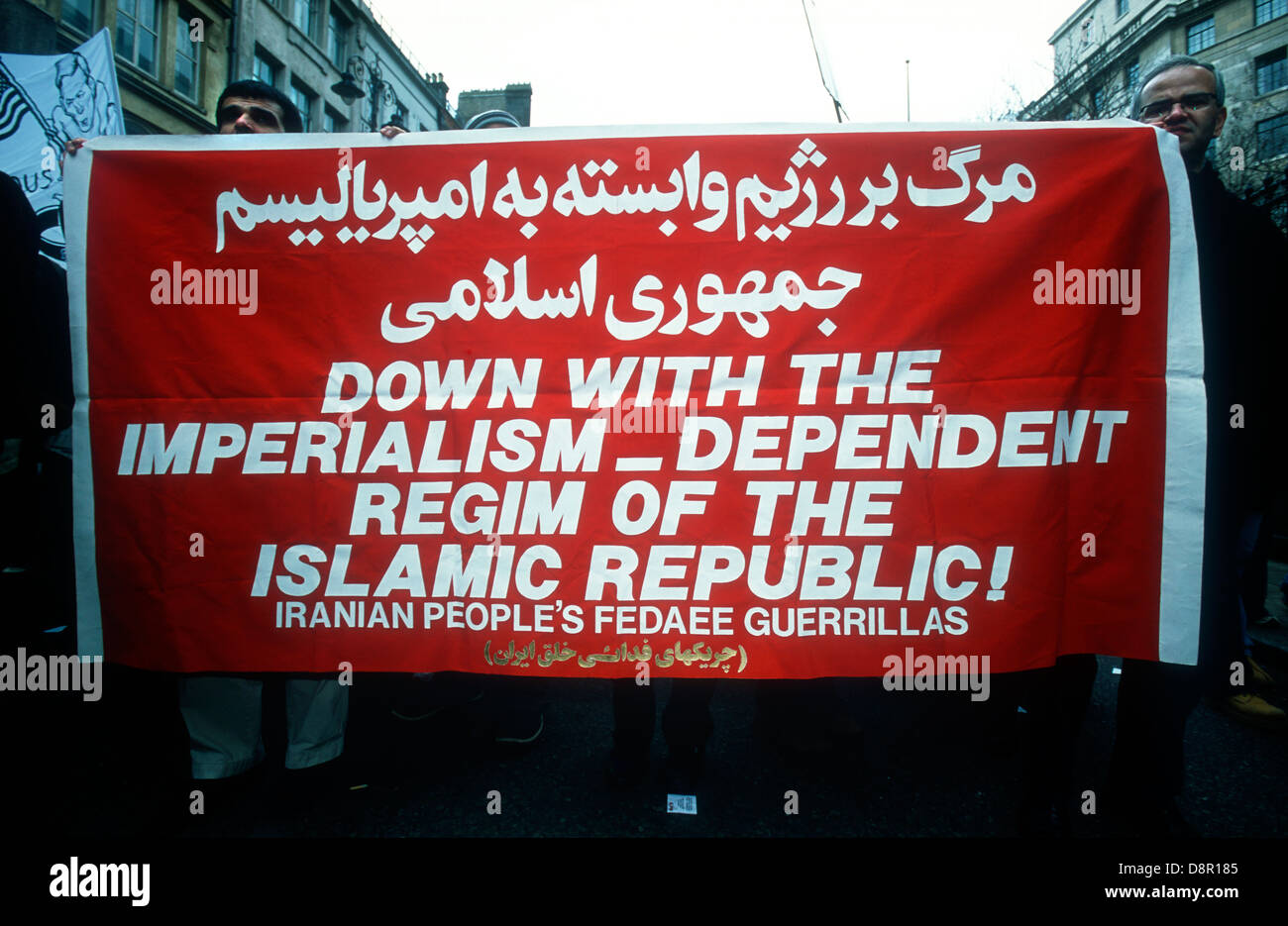 Detener la guerra en Irak demo, Londres, Reino Unido. 15 de febrero de 2003. Foto de stock