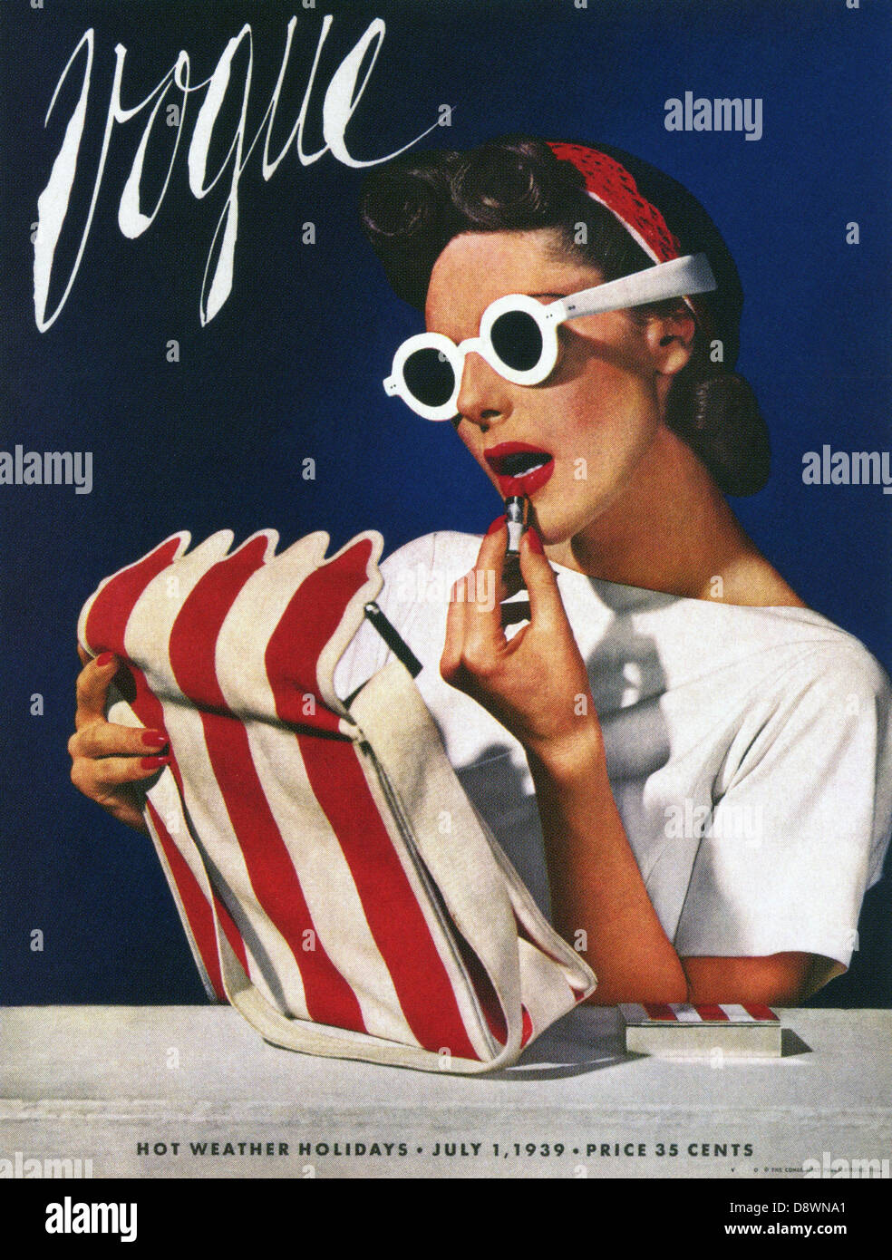 La portada de la revista Vogue Vintage Fotografía de stock - Alamy