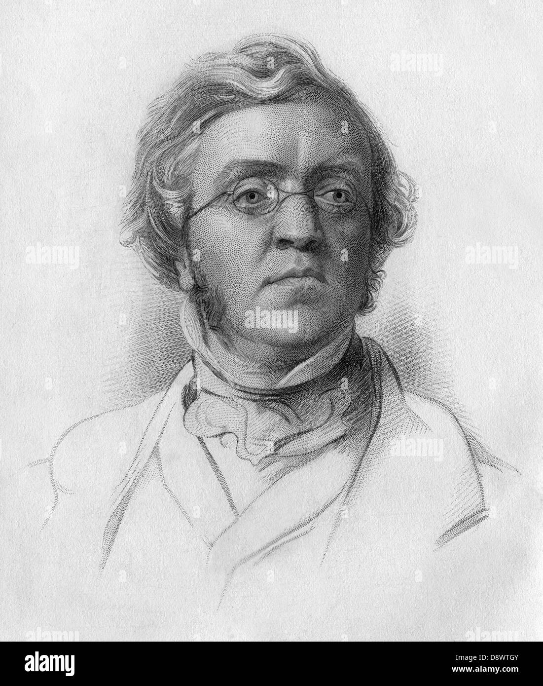 William Makepeace Thackeray (1811 - 1863), novelista inglés Foto de stock