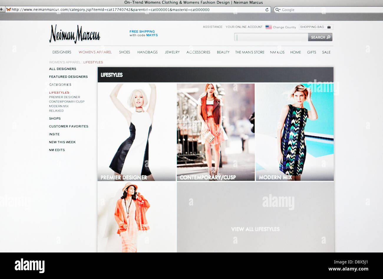 Neiman Marcus online de ropa de lujo de stock - Alamy