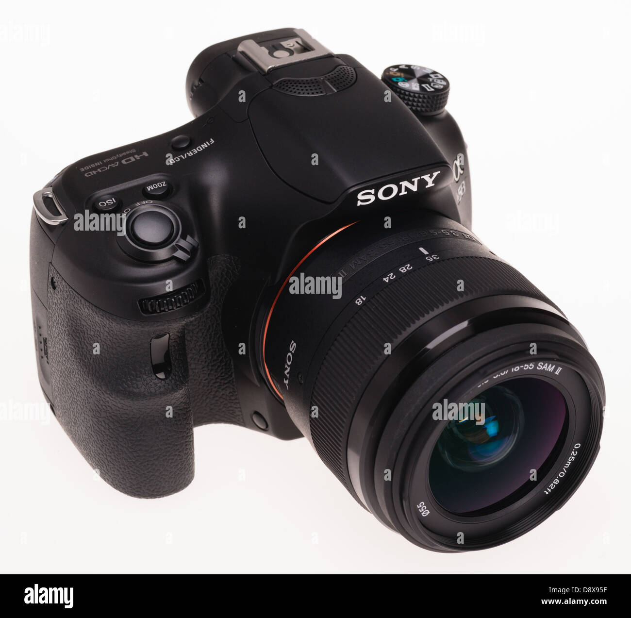 Sony Alpha 58 sistema digital camera - Cámara con lente de 18-55 mm  Fotografía de stock - Alamy