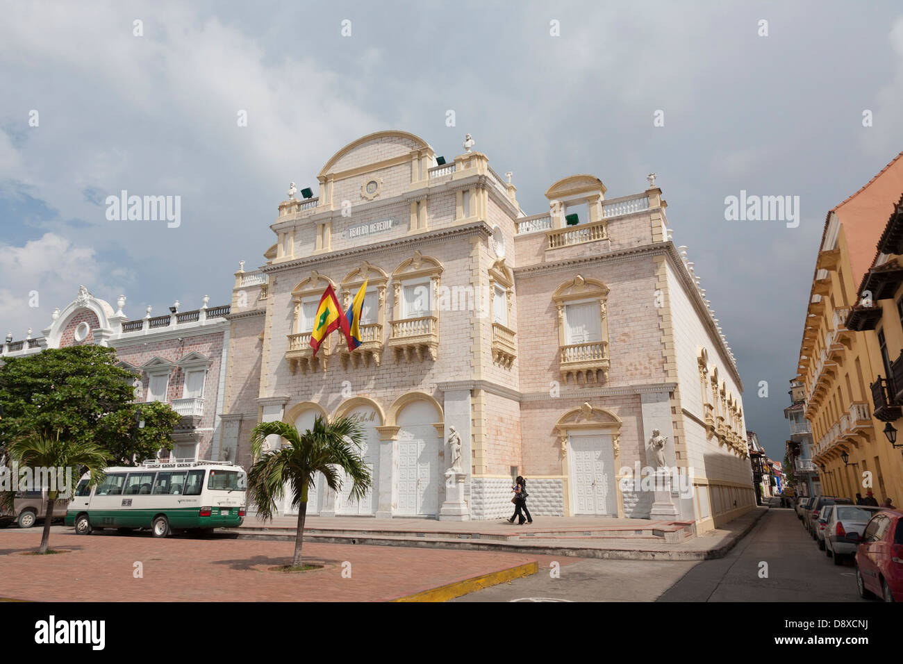 Teatro Heredia, Cartagena de Indias, Colombia Foto de stock