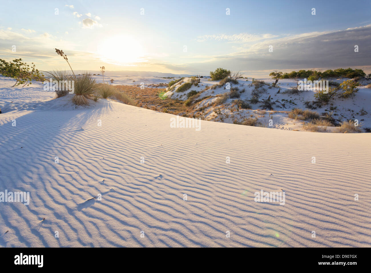 Estados Unidos, en Nuevo México, White Sands National Monument Foto de stock