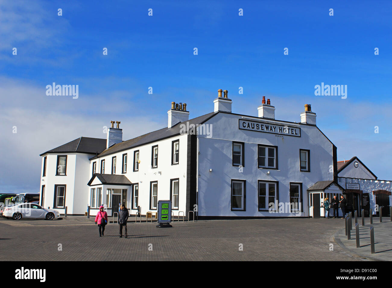 Hotel Causeway, Giant's Causeway hotel, Condado de Antrim, Irlanda del Norte, REINO UNIDO Foto de stock