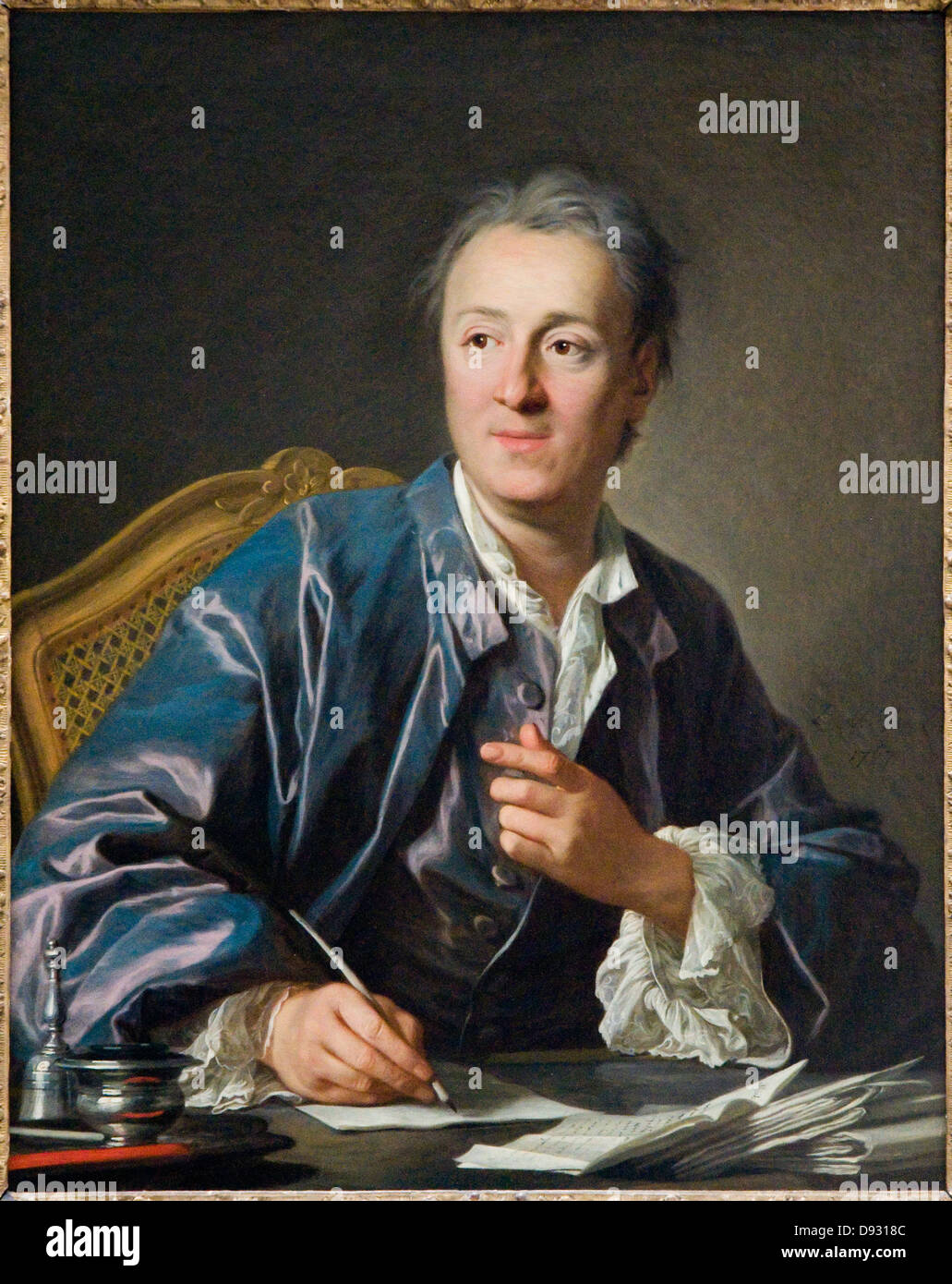 Louis-Michel van Loo Denis Diderot 1767 Foto de stock