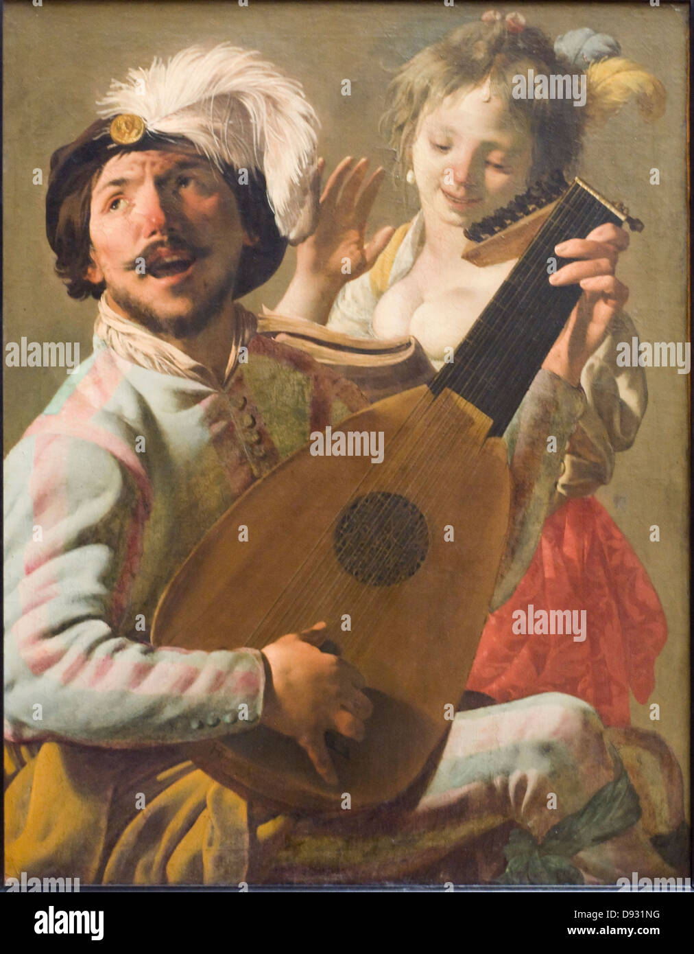 Hendrick ter Brugghen el dúo 1628 siglo XVII Paris - Museo del Louvre Escuela Flamenca Óleo sobre lienzo Foto de stock