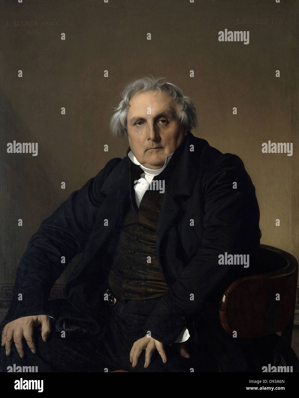 Jean Auguste Dominique Ingres retrato de Louis François Bertin 1832