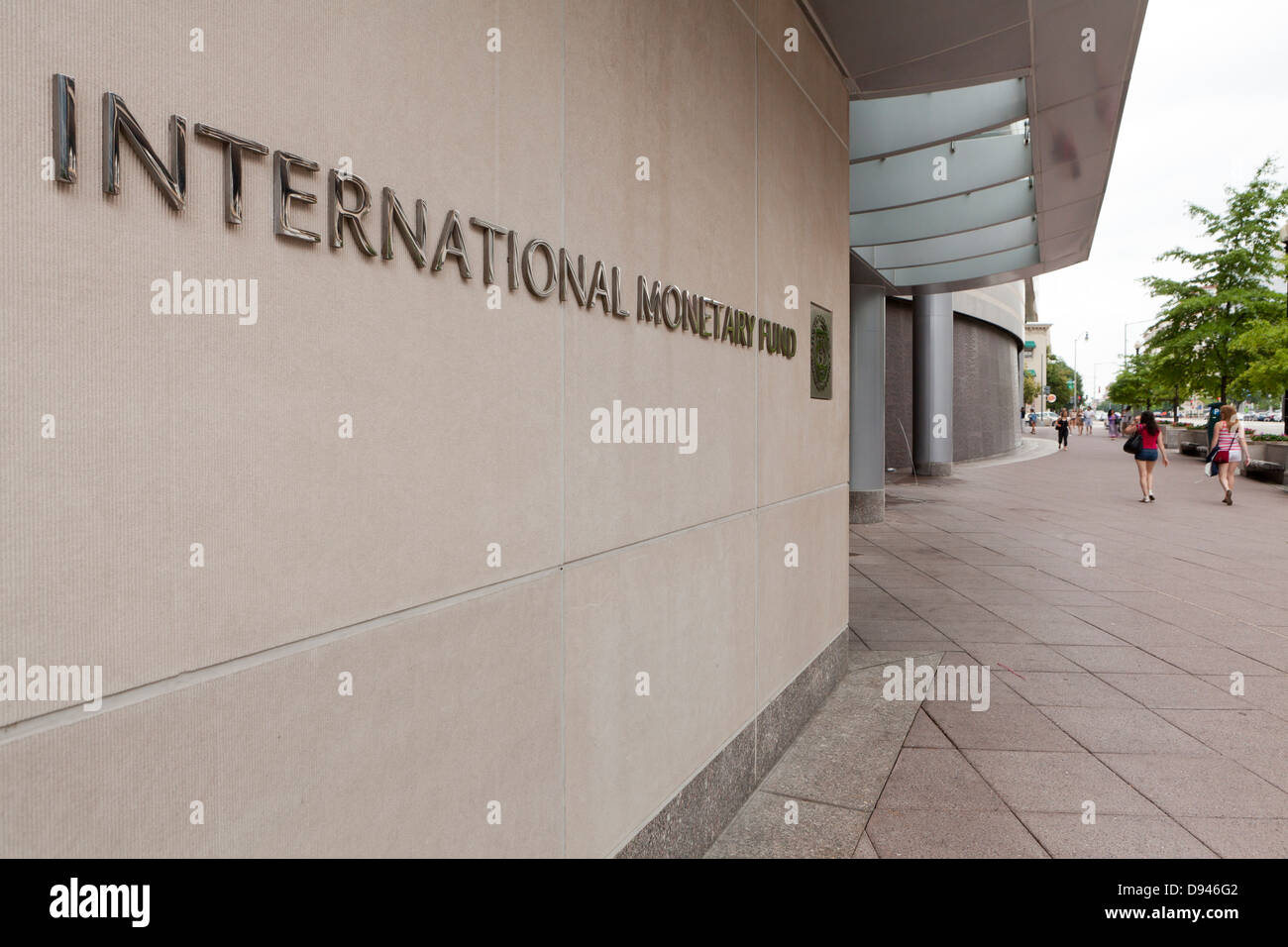 Edificio del Fondo Monetario Internacional, Washington, D.C. Foto de stock