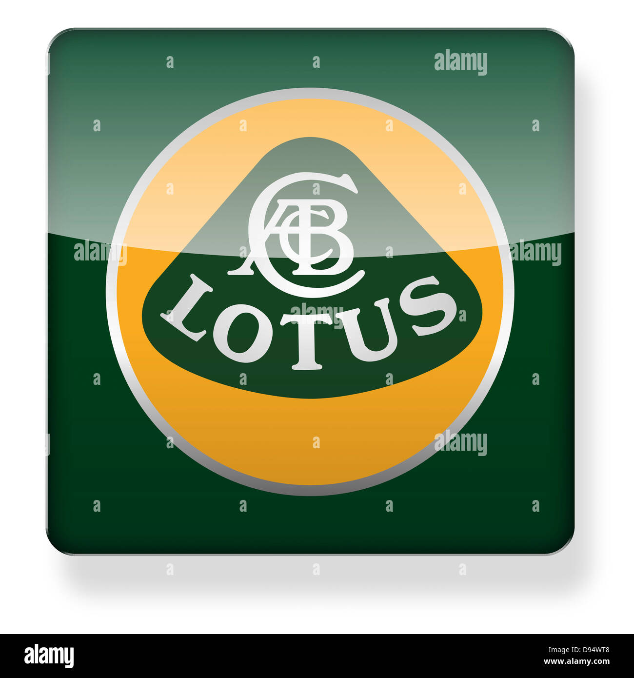 Lotus Cars logotipo como el icono de una aplicación. Trazado de recorte