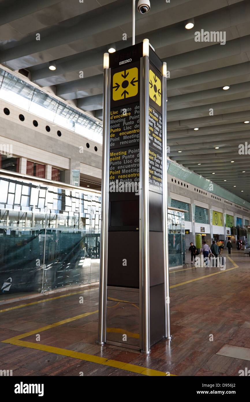 El punto de encuentro turístico del aeropuerto El Prat de Barcelona