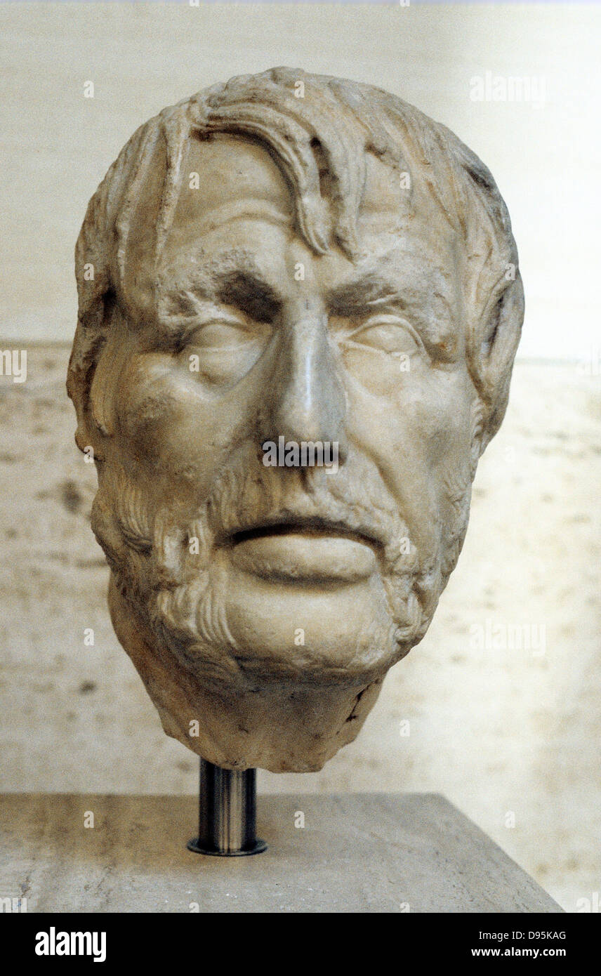 Marcus Annaeus Seneca "el Anciano" (C55 BC-40 AD) Roman retórico. Foto de stock