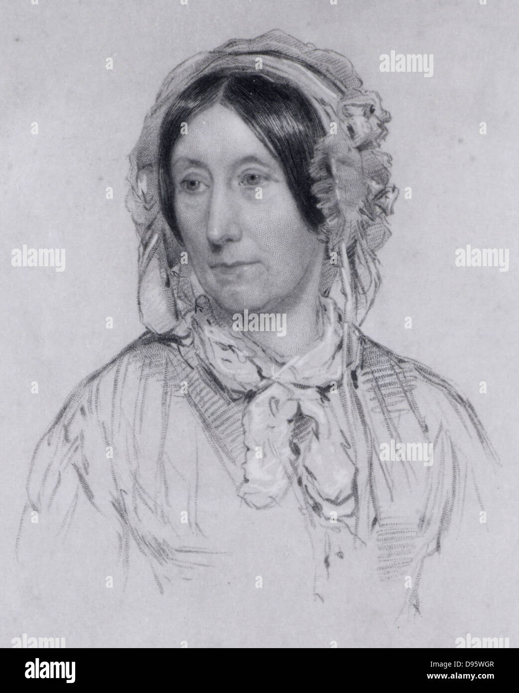 Mary Somerville (nacido en Fairfax -1780-1872) escritor científico escocés, nacido en Jedburgh. Después de que ella se queda viudo en 1807había Foto de stock