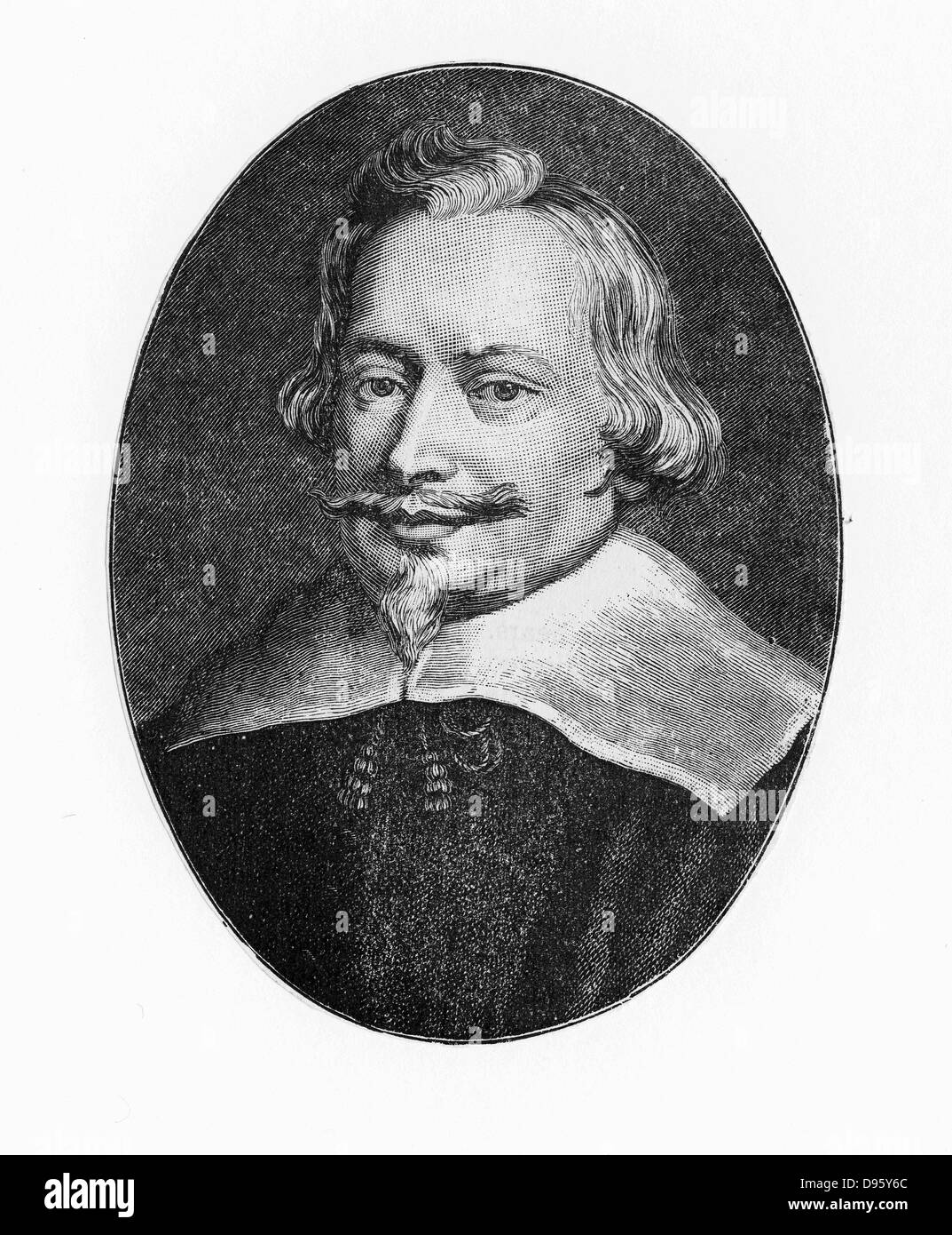 John Pym (1584-1643) estadista parlamentario inglés. Uno de los cinco miembros del Parlamento, cuyo arresto Charles exigió cuando entró en el Parlamento Europeo, el 4 de enero de 1642. Foto de stock