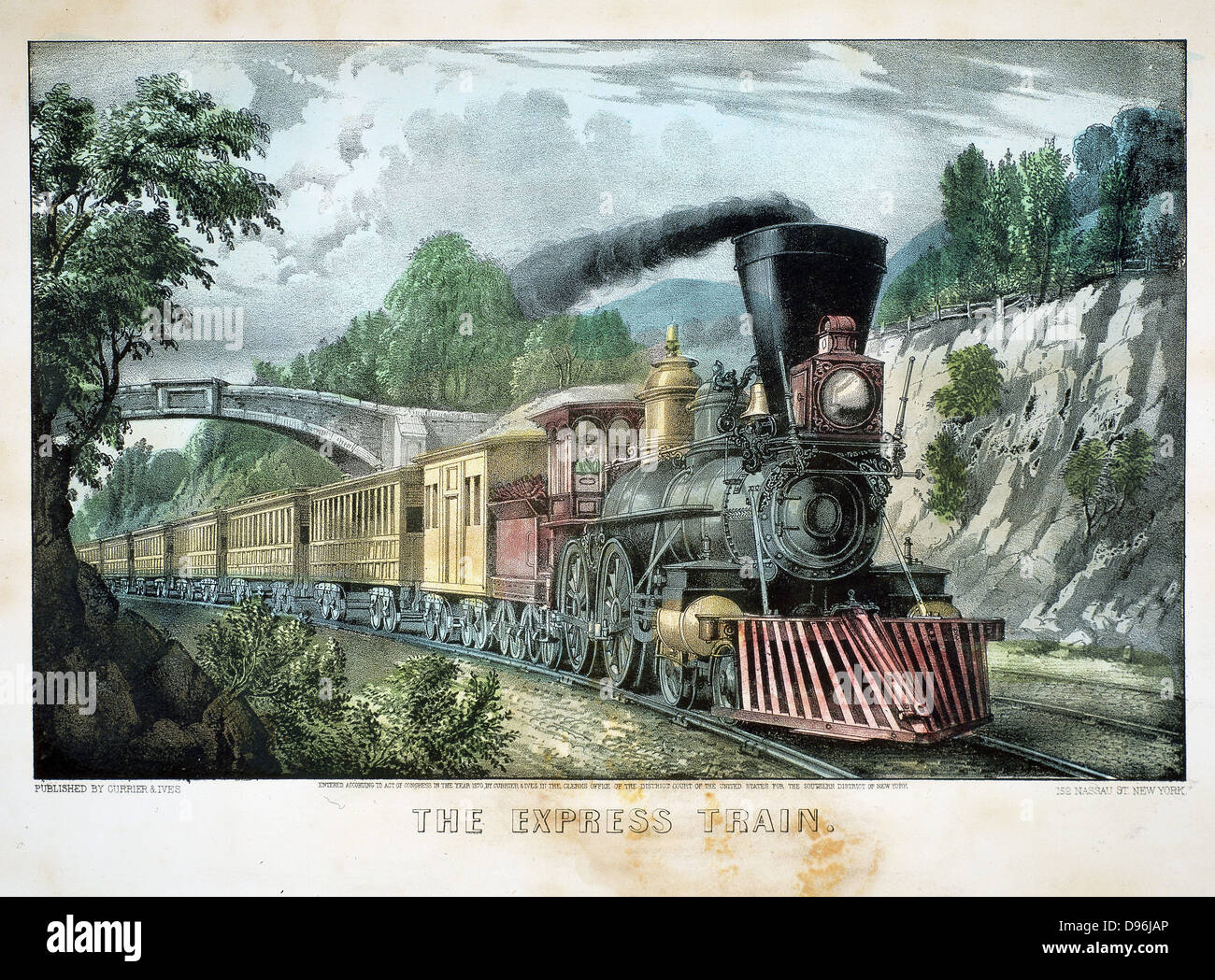 Tren de pasajeros de ferrocarril Midland 1900 Fotografía de stock - Alamy