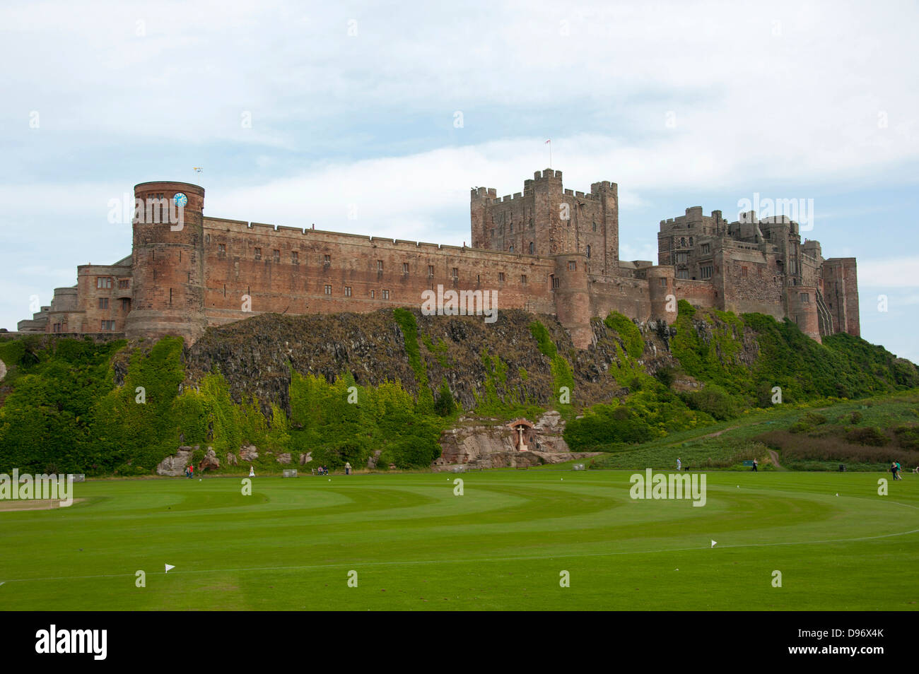 Castillo de Bamburgh, Bamburgh, Northumberland, Inglaterra, Gran Bretaña, Europa , Schloss, el castillo de Bamburgh, Bamburgh, Northumberland, Foto de stock