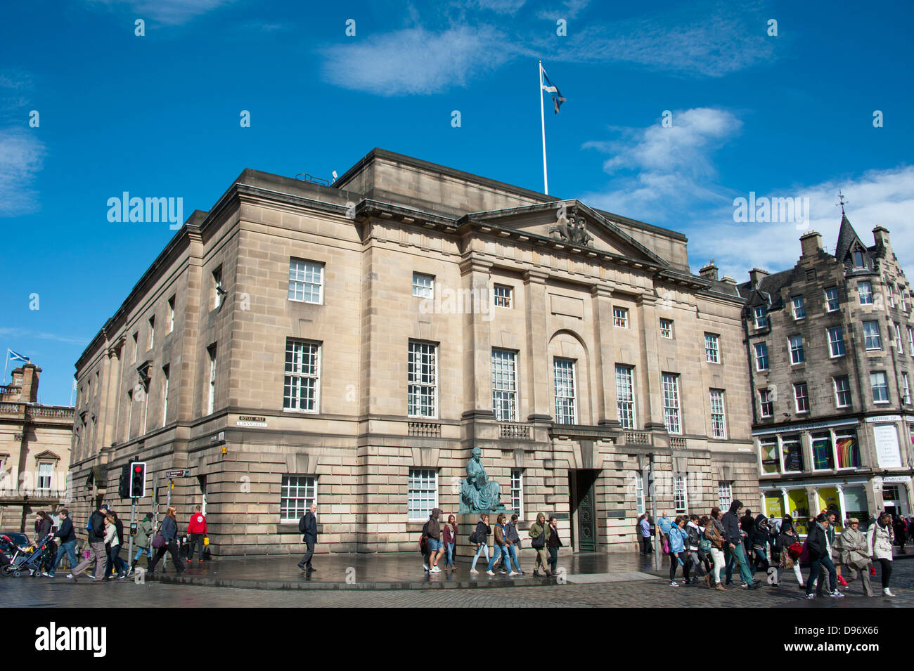 Corte Suprema de Justicia, la Royal Mile, Lawnmarket, Edimburgo, Lothian, Escocia, Gran Bretaña, Europa , Zentralzivilgericht, Royal Foto de stock