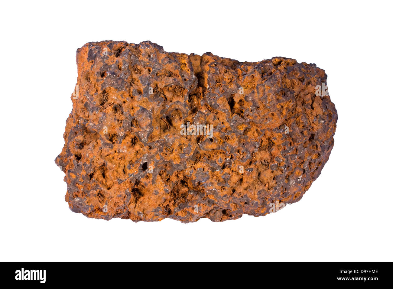El mineral de hierro (limonita) Foto de stock
