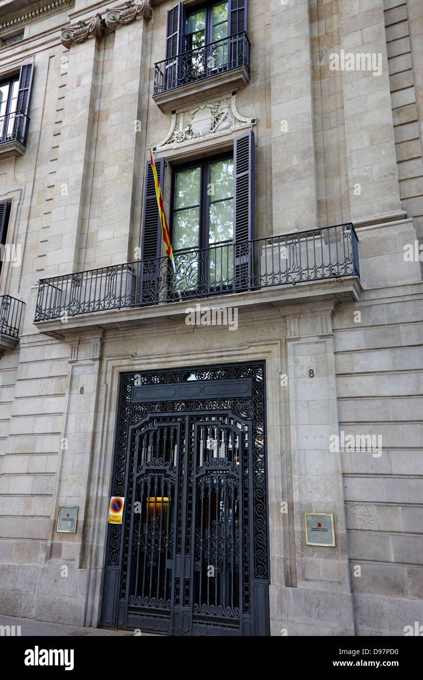 Departamento catalán de cultura y medios de comunicación barcelona cataluña  españa Fotografía de stock - Alamy