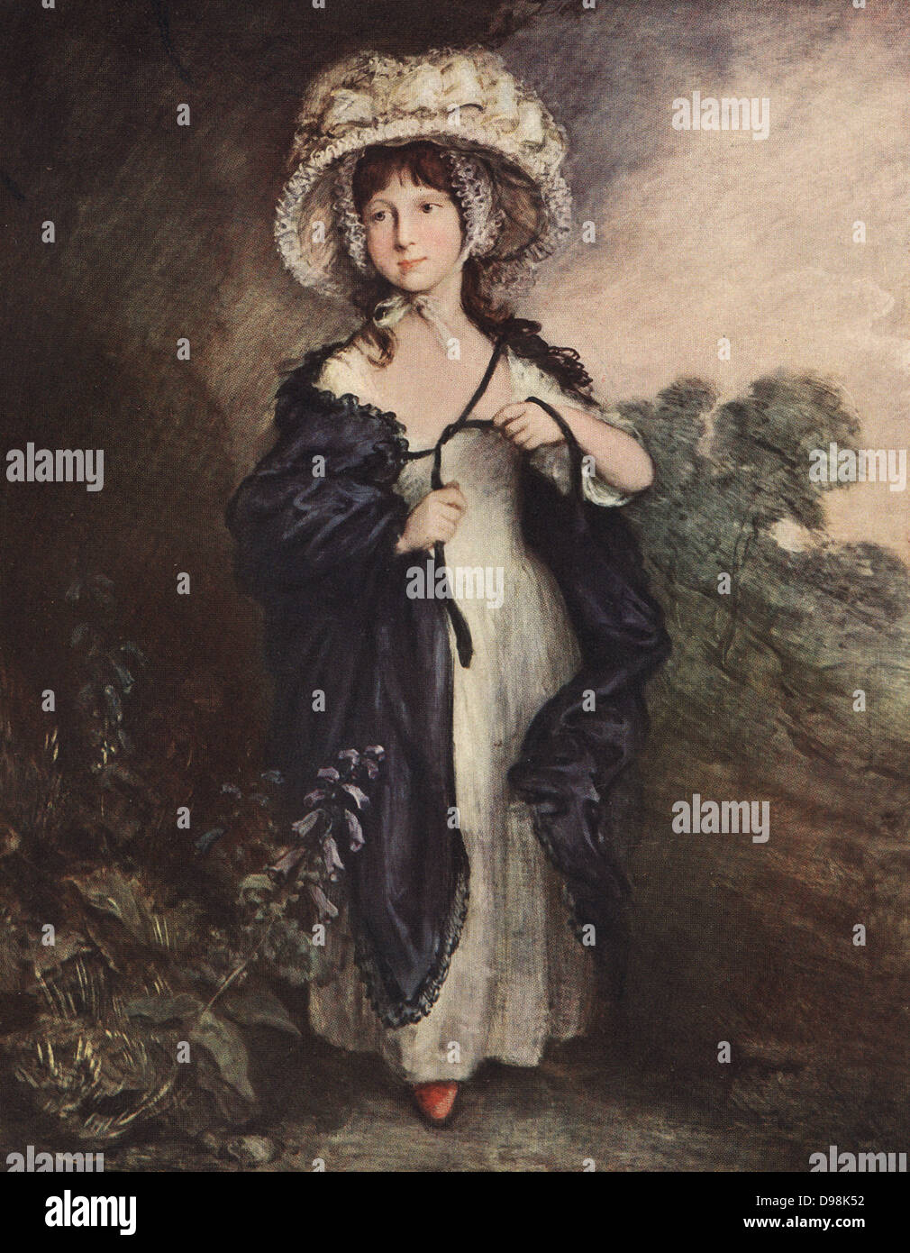 Miss Haversfield por Thomas Gainsborough. Pintado 1792 Foto de stock