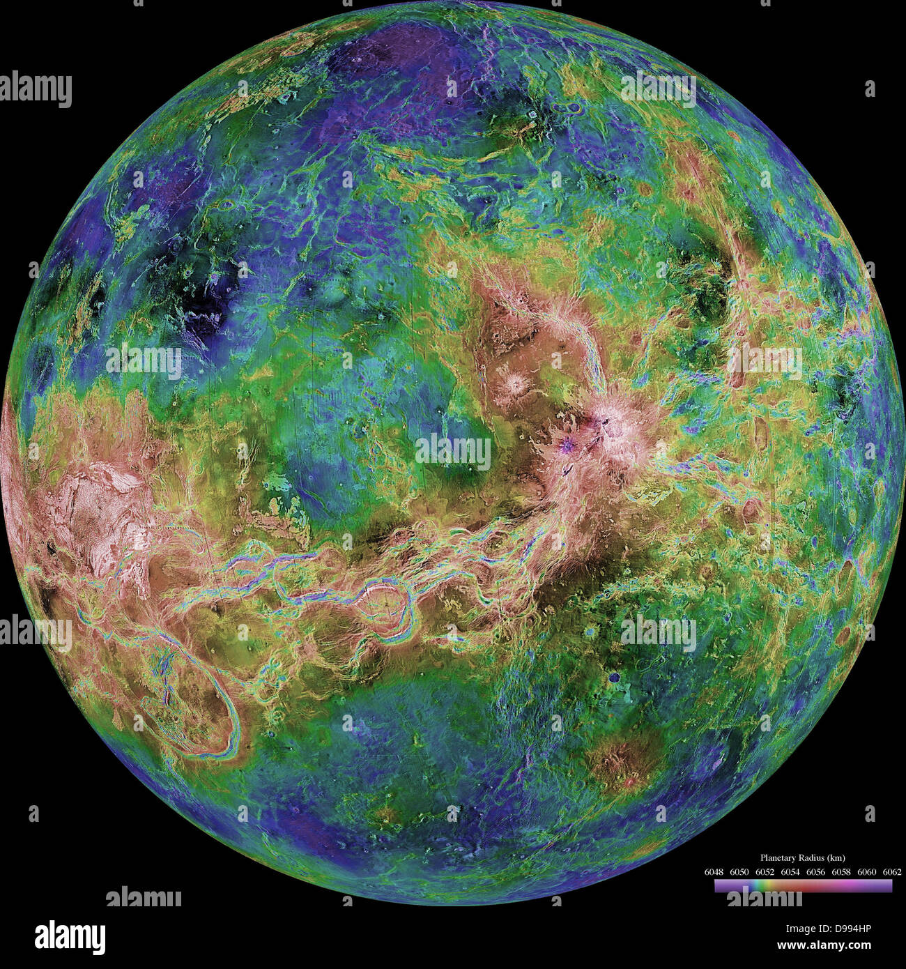 El planeta Venus de la NASA, Programa de Magallanes Foto de stock