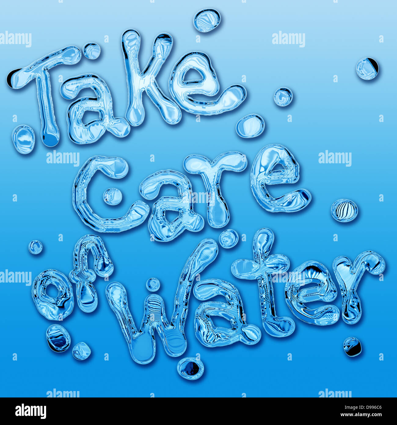 Cuidar el agua para salvar el Concepto y lema ecologista