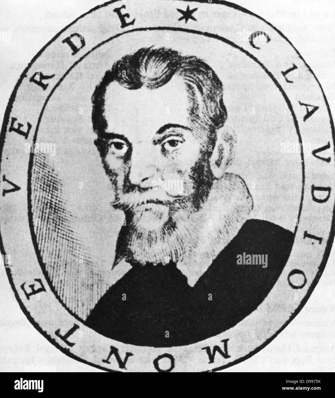 Retrato del compositor italiano Claudio Monteverdi, 1567 - 1643 Foto de stock
