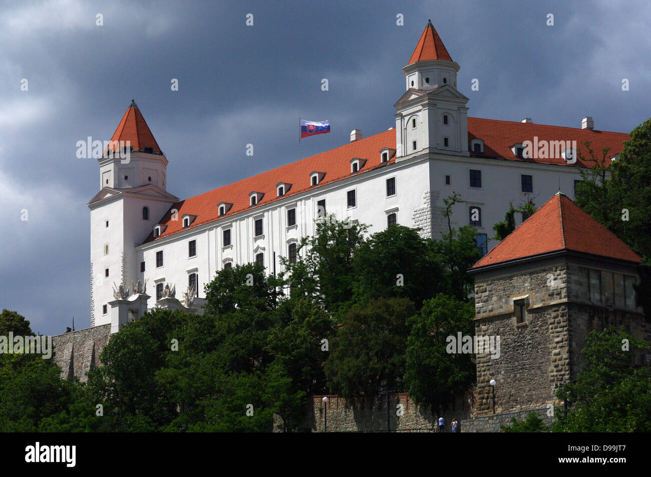 Castillo de Bratislava, Bratislava, Eslovaquia Foto de stock