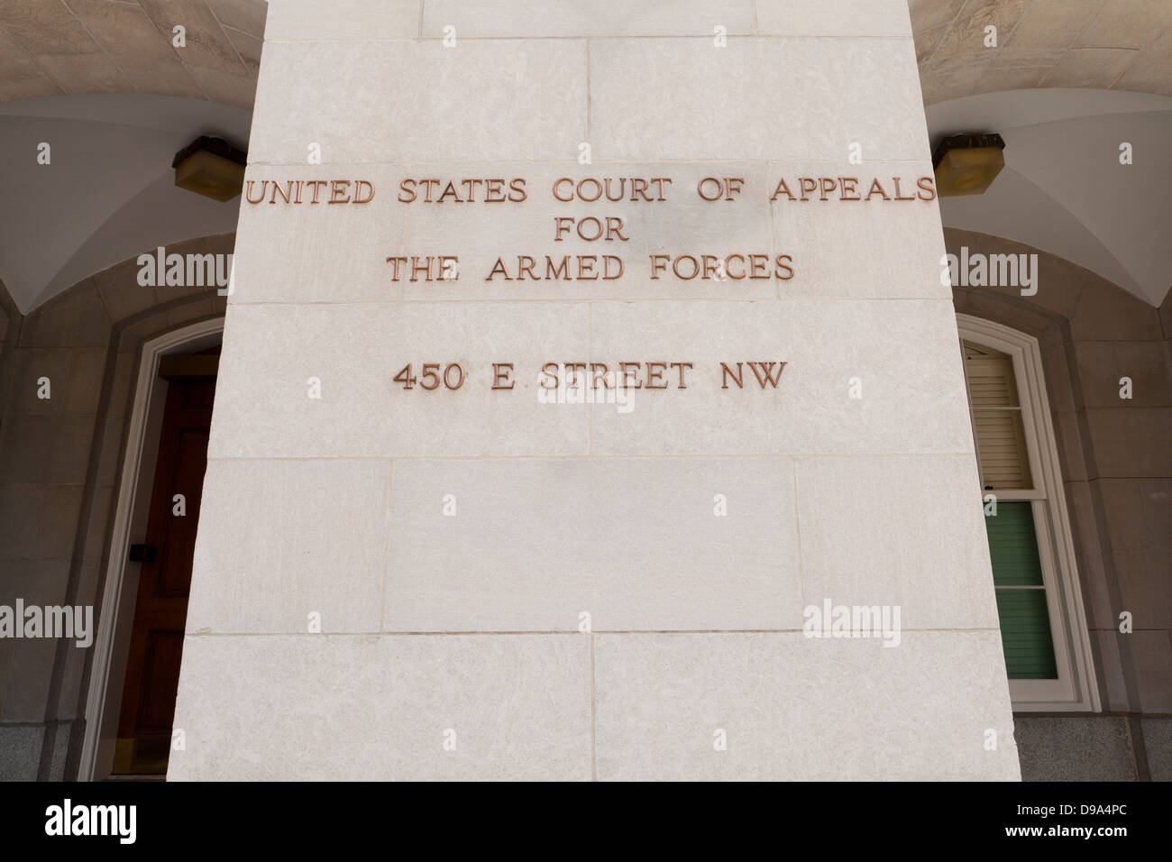Corte de Apelaciones de Estados Unidos para las Fuerzas Armadas edificio - Washington, DC, EE.UU. Foto de stock